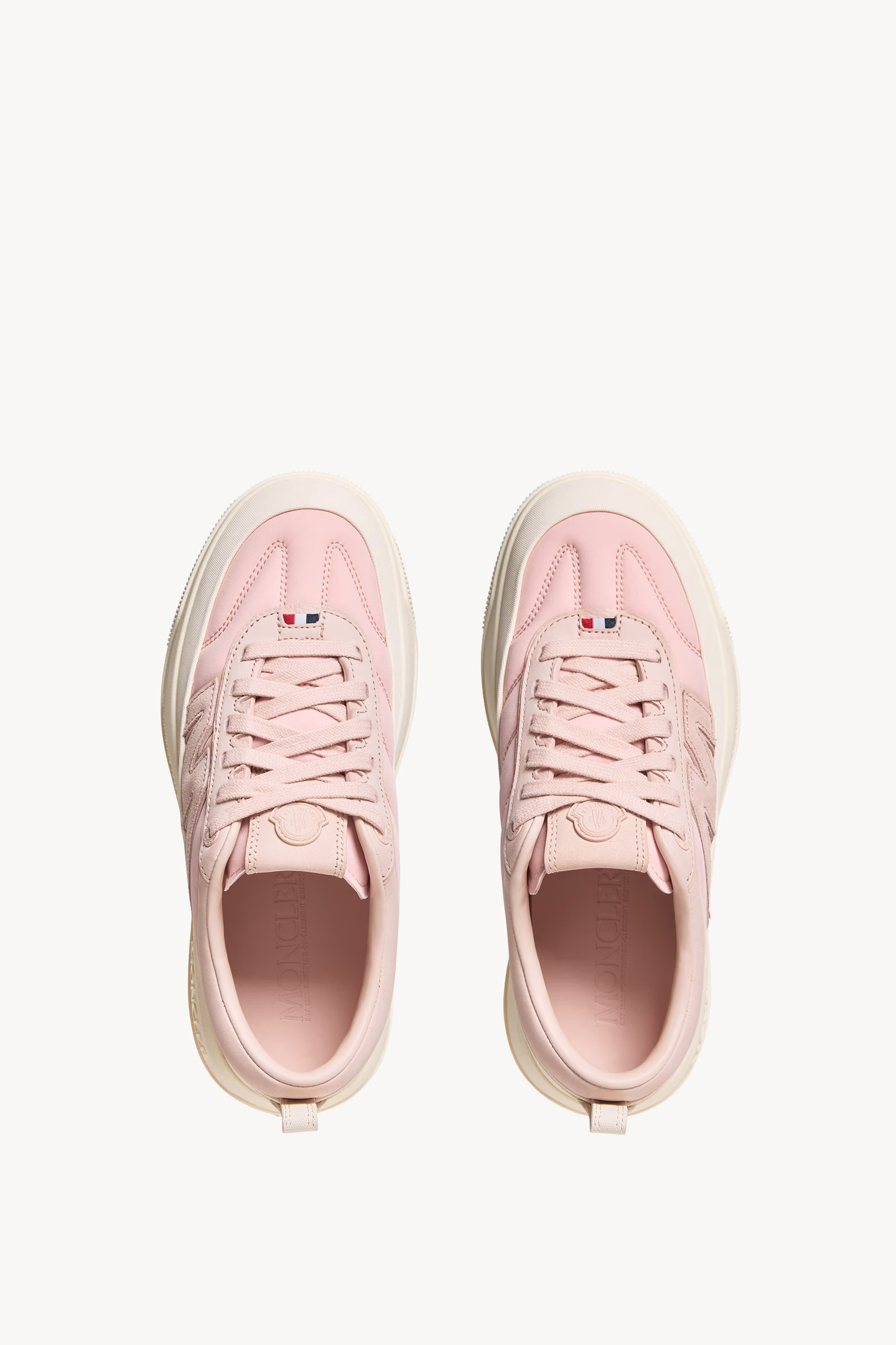 Moncler Altive Nubuck & Suede Sneakers Women Pink Moncler 6